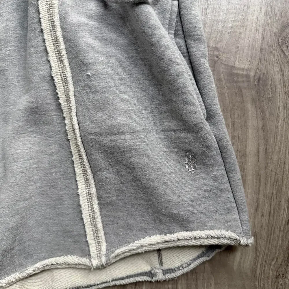 Free People Movement Heather Gray Sleeveless Hooded Romper Size S